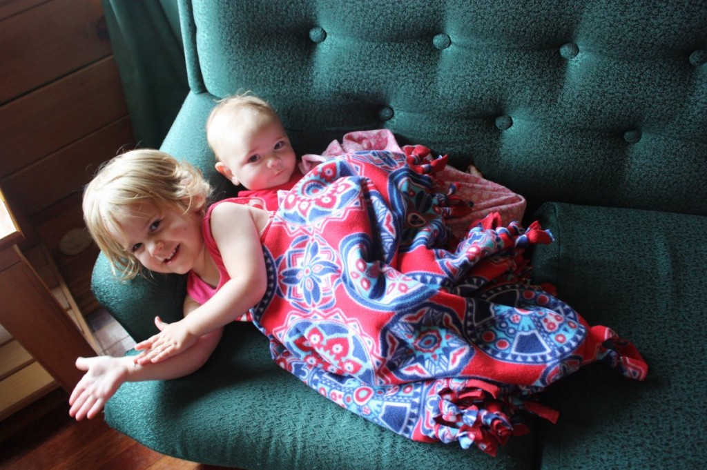 Laurel and Timothy "napping"