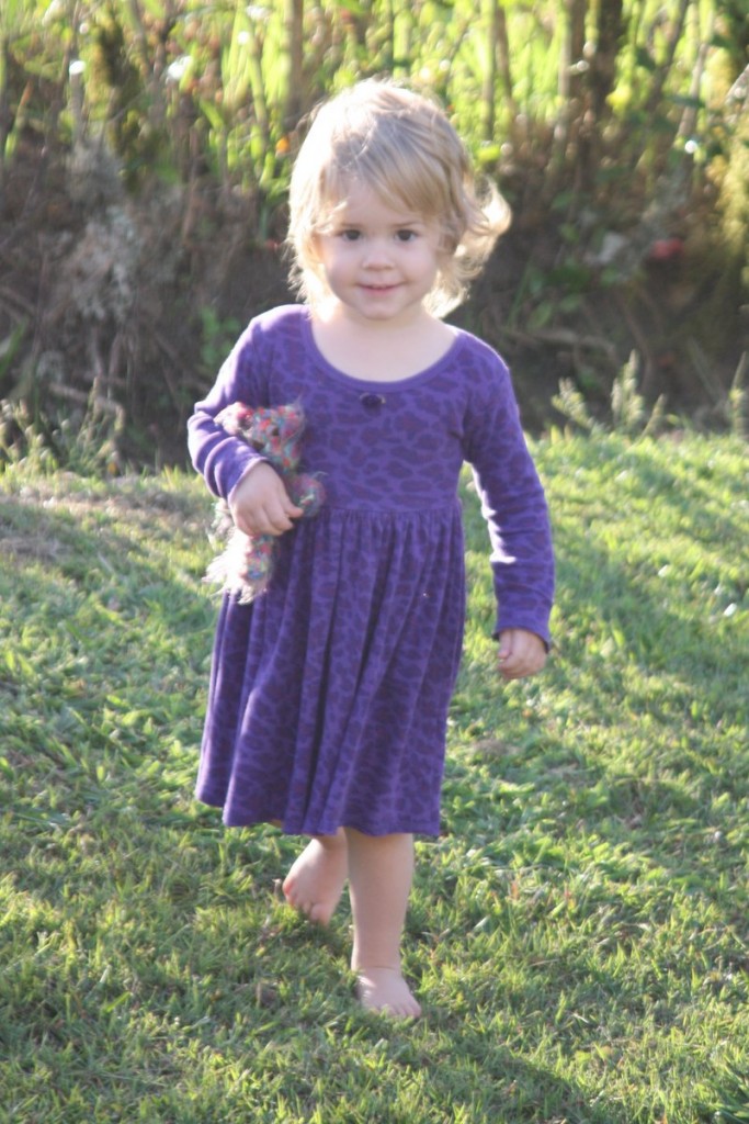 Walking with Softie Bear