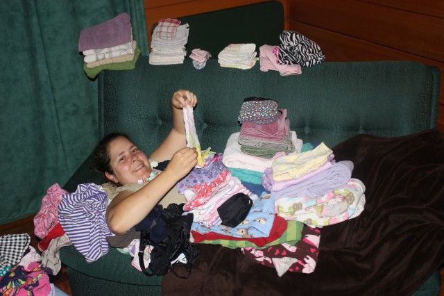 Christina Folding Clothes
