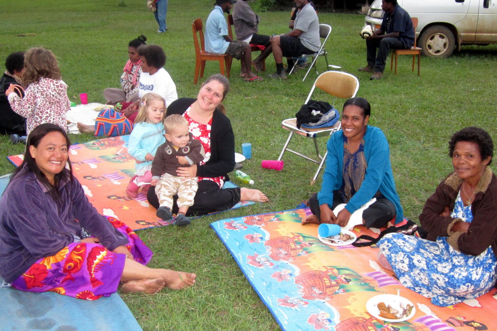 Christina and Friends at a Picnic