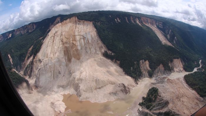 Massive landslide